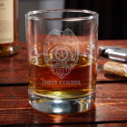 Engraved Police Badge Eastham Whiskey Glass