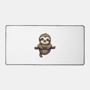 Engraved Sloth Tee Vintage Animal Art (2) Desk Mat