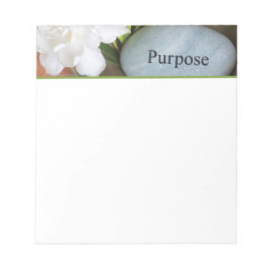 Engraved Stone, purpose - SMALL Notepad