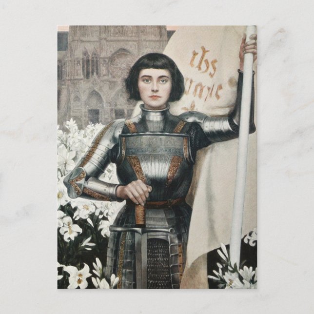 Engraving Joan of Arc  1903 Postcard (Front)