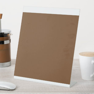 Enhance Your Design with a Brown Background Pedestal Sign