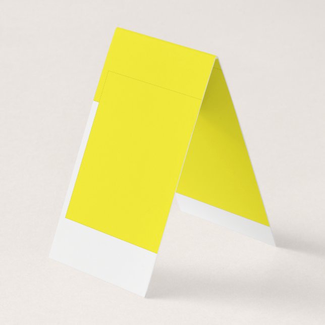 Enhance Your Design with Yellow Background  Business Card (Back)