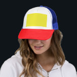 Enhance Your Design with Yellow Background  Trucker Hat<br><div class="desc">Discover the art of utilising yellow background and black border in your website layout. Elevate your graphic design with this striking colour combination and create an aesthetic design with perfect colour contrast and artistic composition.</div>