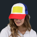Enhance Your Design with Yellow Background  Trucker Hat<br><div class="desc">Discover the art of utilising yellow background and black border in your website layout. Elevate your graphic design with this striking colour combination and create an aesthetic design with perfect colour contrast and artistic composition.</div>