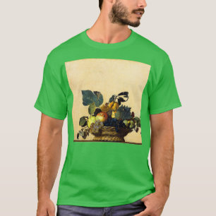 Enhanced Caravaggio Painting Basket of Fruit T-Shirt