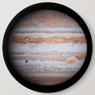 ENHANCED image of Jupiter Cassini flyby NASA 6 Cm Round Badge