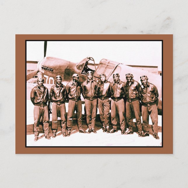 (enhanced) The Tuskegee Airmen Postcard (Front)