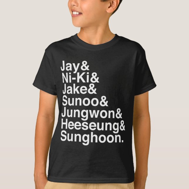 ENHYPEN K-Pop Korea Korean Boy Band Idol Artist I- T-Shirt (Front)