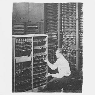 ENIAC (1st Computer) For The Geek That has it all Fleece Blanket