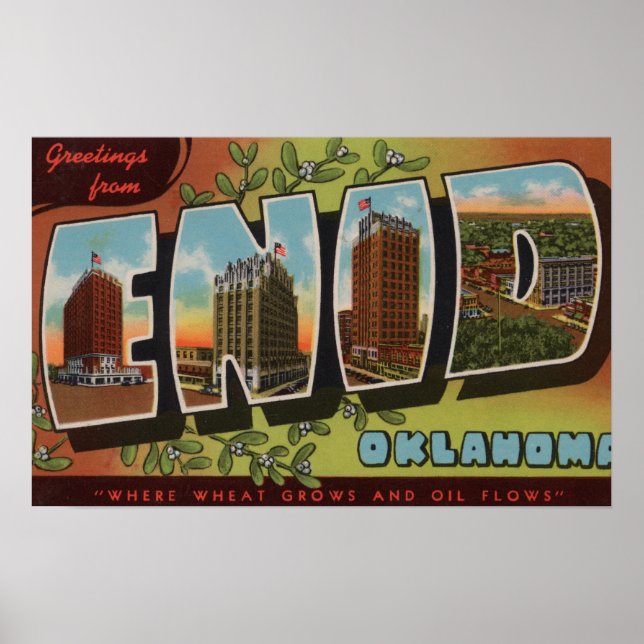 Enid, OklahomaLarge Letter ScenesEnid, OK Poster (Front)