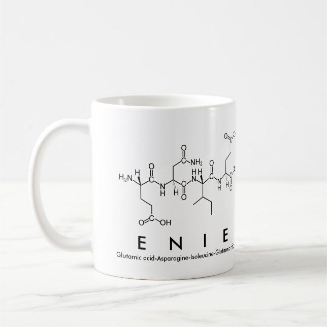 Enie peptide name mug (Left)