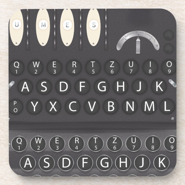 Enigma Machine Coaster (Front)