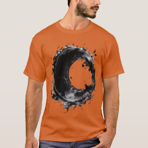 Enigmatic Aura Dark Magic Circle in Black with a S T-Shirt