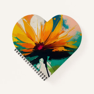 Enigmatic Blossom – A Dance Of Color And Motion Notebook