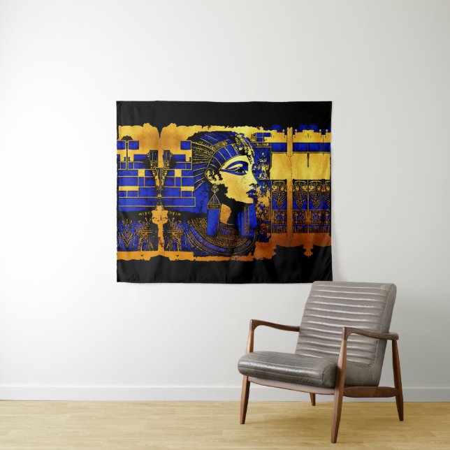 Enigmatic Egyptian Pharaonic Manuscripts Tapestry (In Situ (Horizontal))