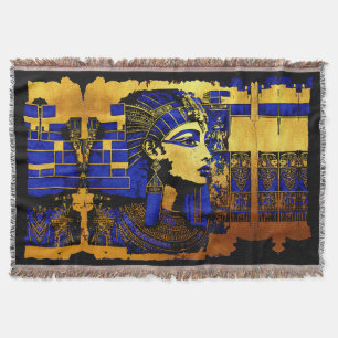 Enigmatic Egyptian Pharaonic Manuscripts Throw Blanket
