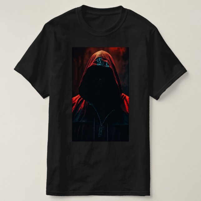 Enigmatic Elegance: Mysterious Human Design Print T-Shirt (Design Front)