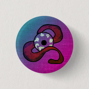 Enigmatic Entwined Eye 3 Cm Round Badge