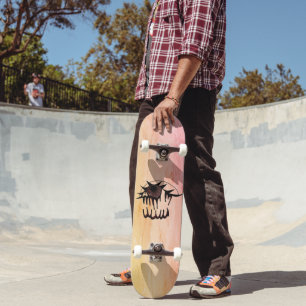 Enigmatic Entwined Eye Skateboard