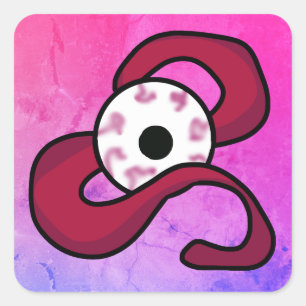 Enigmatic Entwined Eye Square Sticker