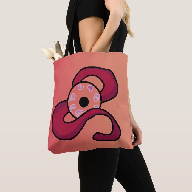 Enigmatic Entwined Eye Tote Bag (Close Up)