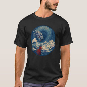 Enigmatic Japanese Dragon Vintage Art of the Majes T-Shirt