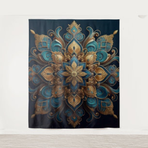 Enigmatic Medallion Tapestry