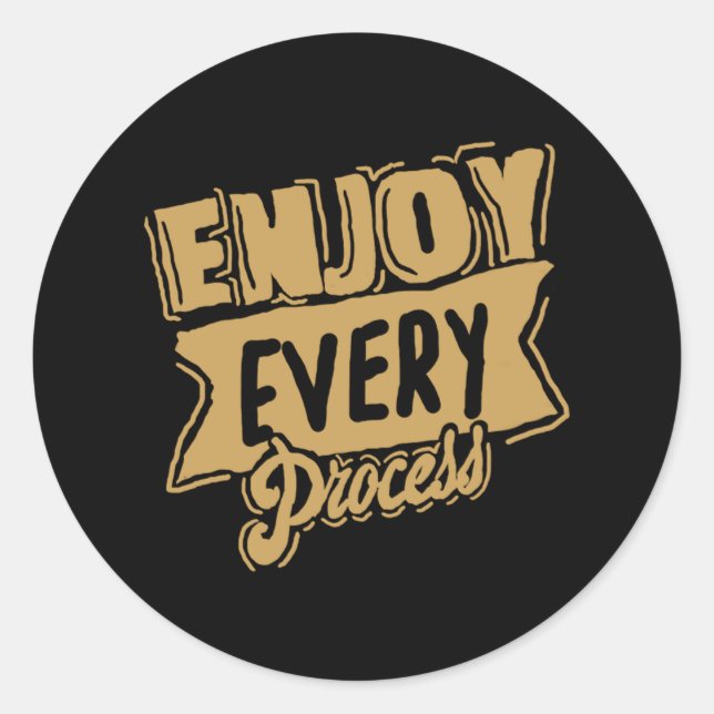 ENJOY  51 CLASSIC ROUND STICKER (Front)