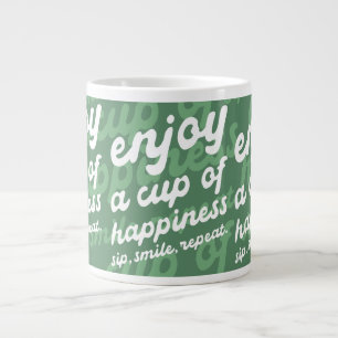 Enjoy a Cup of Happiness   Motivational Mug