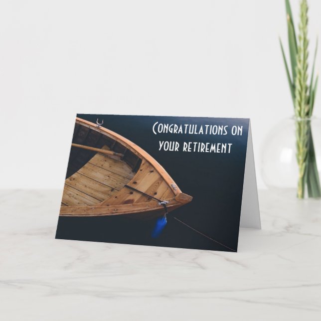 ENJOY AND CONGRATULATIONS ON YOUR **RETIREMENT** CARD (Front)