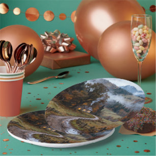 Enjoy Autumn Season Paper Plate