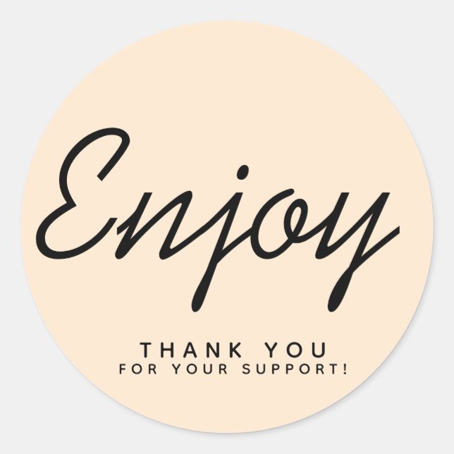 Enjoy Business Packaging Sticker (Front)