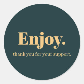 Enjoy Business Sticker Design