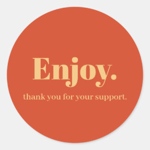 Enjoy Business Sticker Design