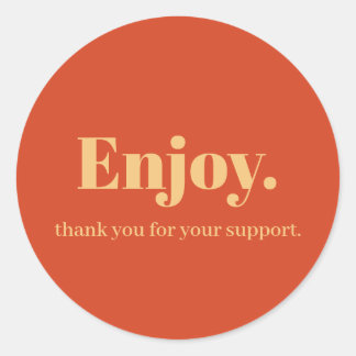 Enjoy Business Sticker Design