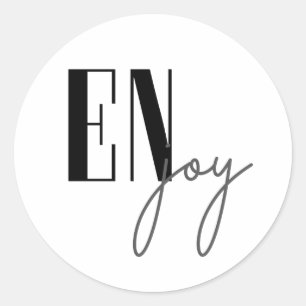 Enjoy Classic Round Sticker