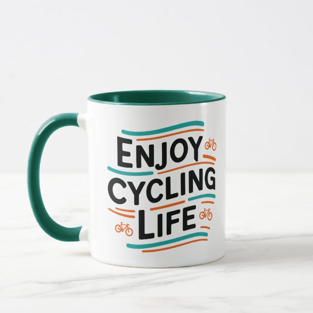 Enjoy Cycling Life  Mug (Left)
