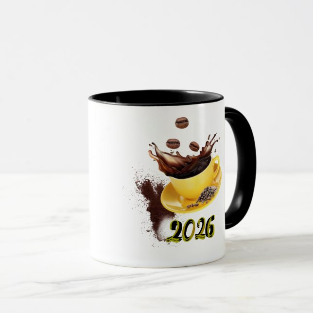 Enjoy drinking authentic coffee mug (Front Right)