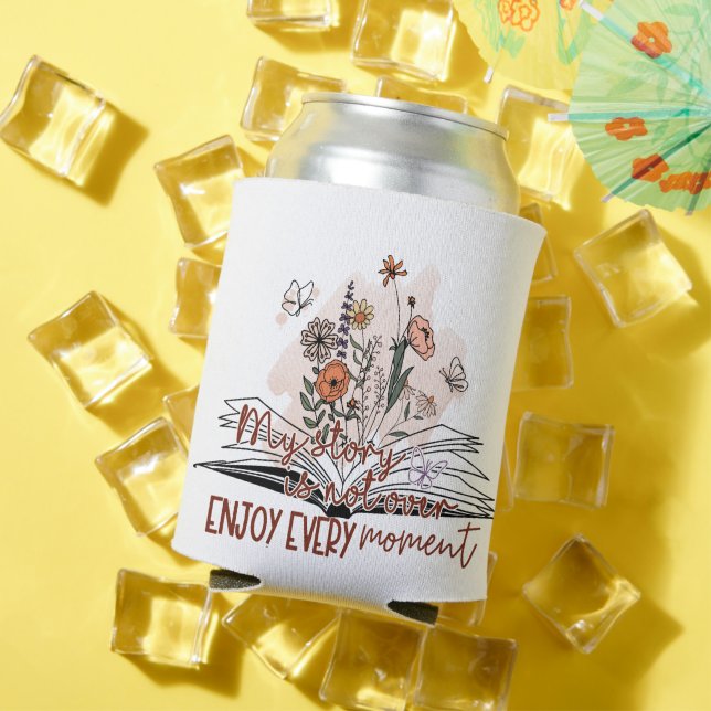 Enjoy Every Moment, Positive Message  Can Cooler (In Situ Summer)