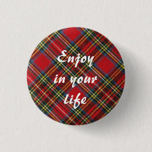 Enjoy in your life beverage 3 cm round badge