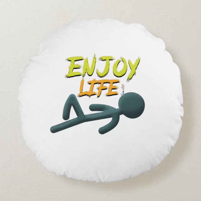 Enjoy Life Round Cushion (Front)