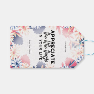 Enjoy little things quotes gift tags