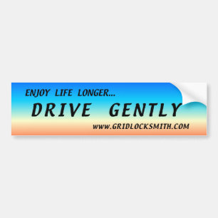 ENJOY-LL+D-GENTLY BUMPER STICKER