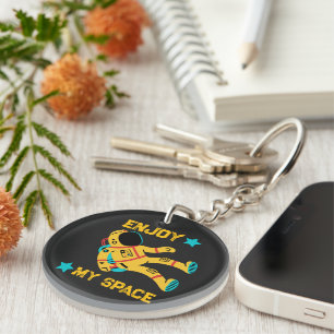 Enjoy My Space Cute Astronaut Keychain