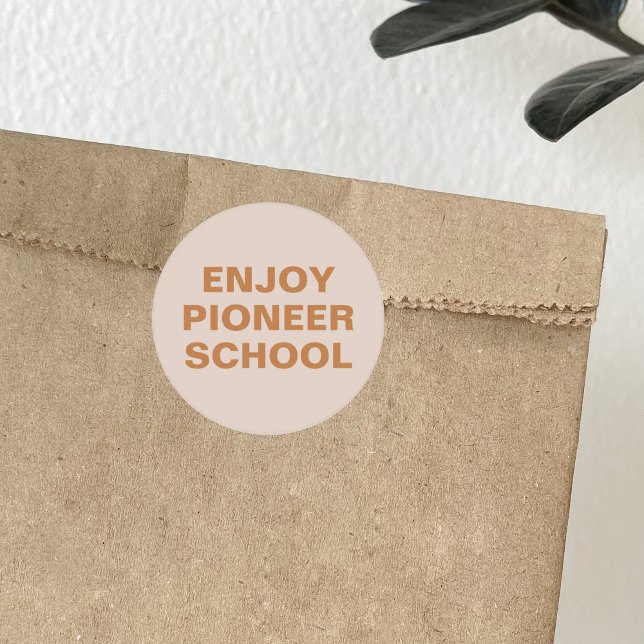 Enjoy Pioneer School Classic Round Sticker (Enjoy Pioneer School)