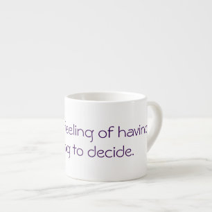 Enjoy quote espresso cup