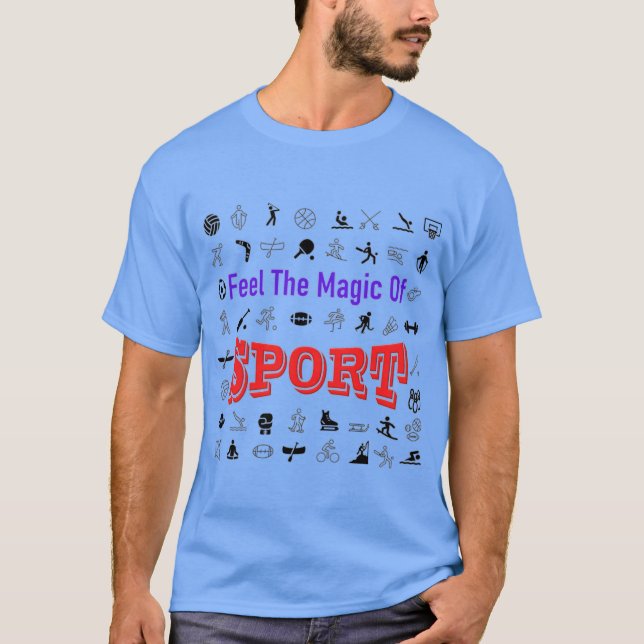 Enjoy sports graphics T-Shirt (Front)