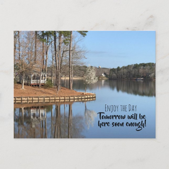 Enjoy the Day Lake Postcard (Front)
