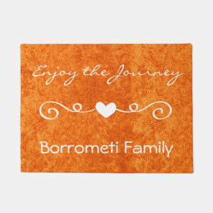 Enjoy The Journey... Family Personalised Door Mat