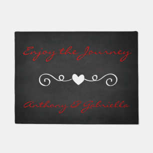 Enjoy The Journey...  Love Personalised Door Mat
